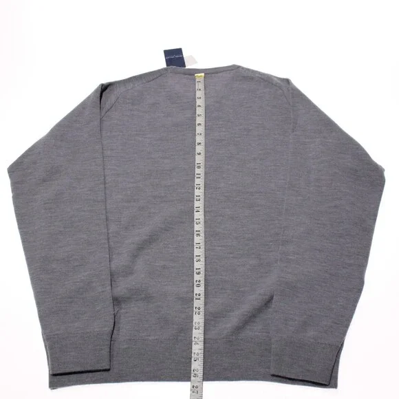 Peter Millar NWT Pullover Crew Neck Sweater Size XXL in Gray Wool Blend